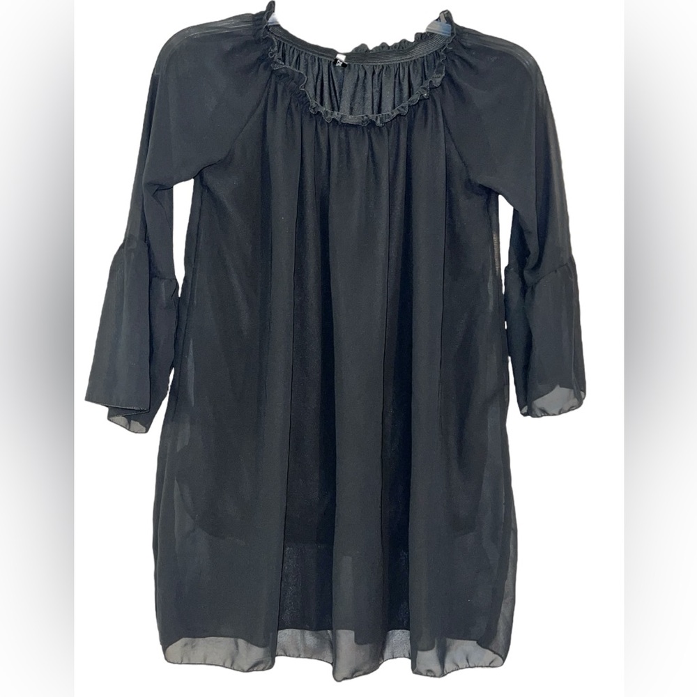Beautiful Chzoza Black Sheer woman’s Small Dress